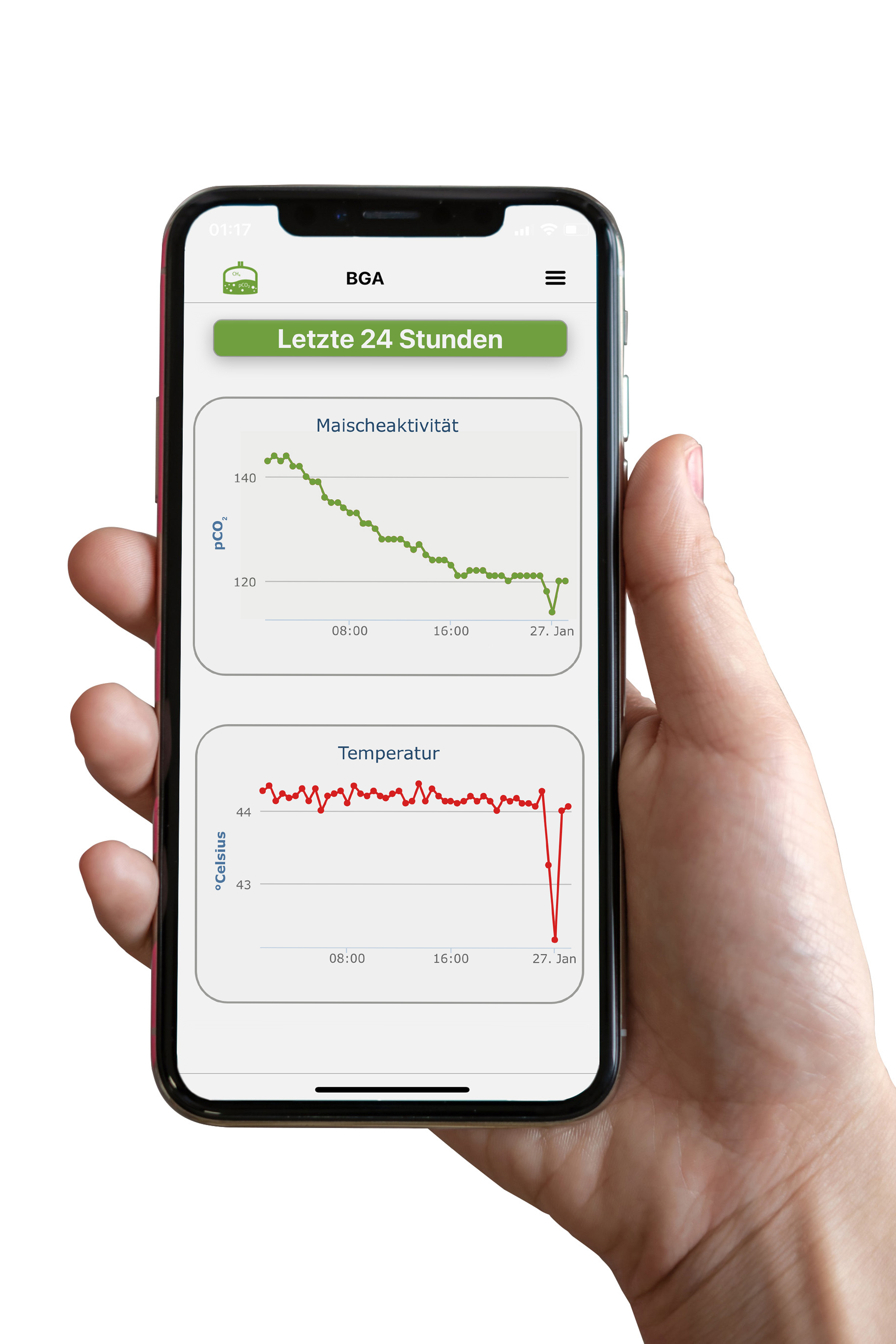 App Verlaufsansicht
